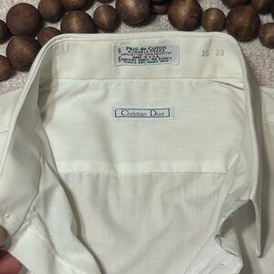 Christian Dior Men's Ivory Dress Shirt